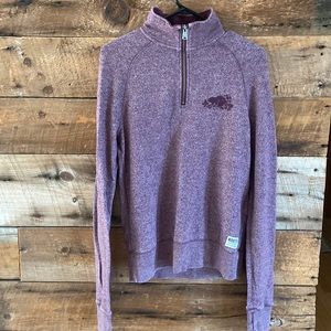 Roots half zip crew sweater